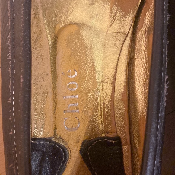 Brown leather Chloé flats - Picture 8 of 8